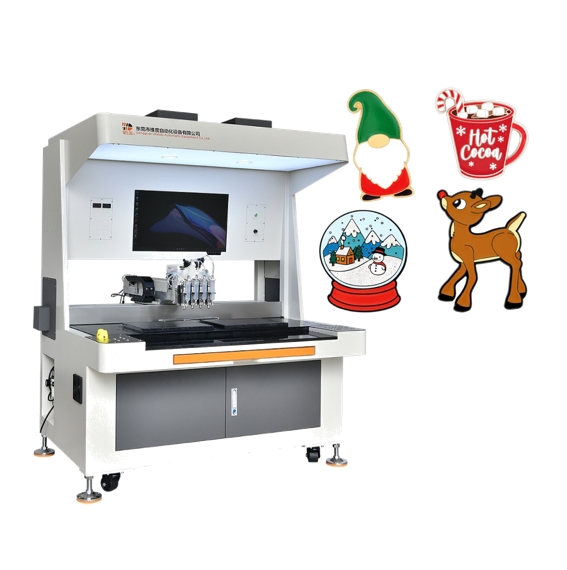 Automatic Enamel Pin Badge Filling Machine - Precision Color Filling for Artisan and Industrial Production